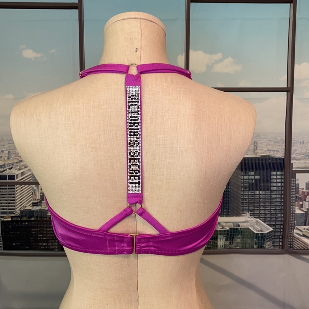 Victoria's Secret Shine Strap Racerback Swim Top 36DD